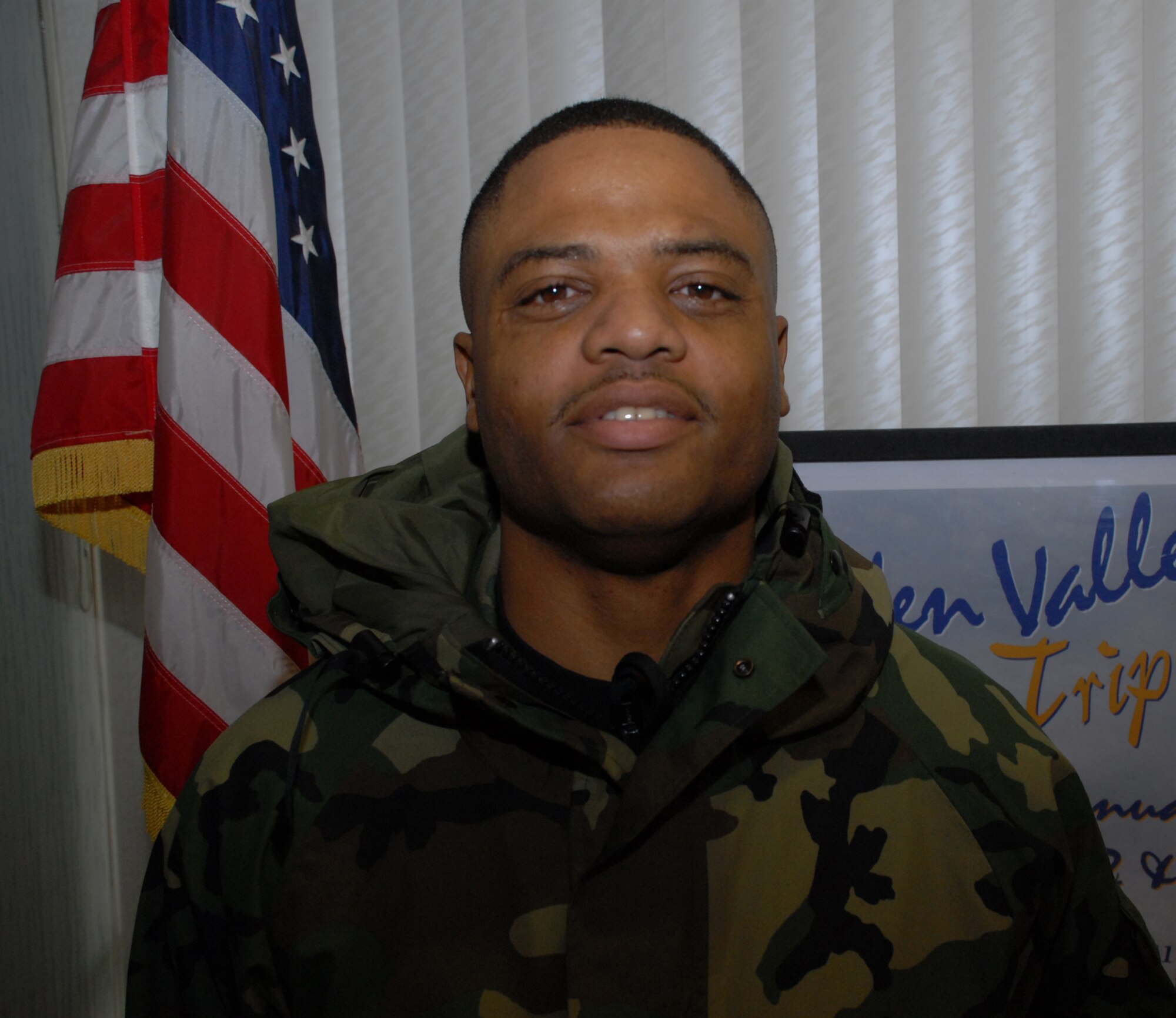 932nd Airlift Wing's Master Sgt. Kenneth Person, from the 932nd Medical Squadron make an important goal for 2008:  “I plan on being a better person this year.”  He is a proud member of the Air Force Reserve Command wing in Illinois.  Photo/Tech Sgt. Gerald Sonnenberg