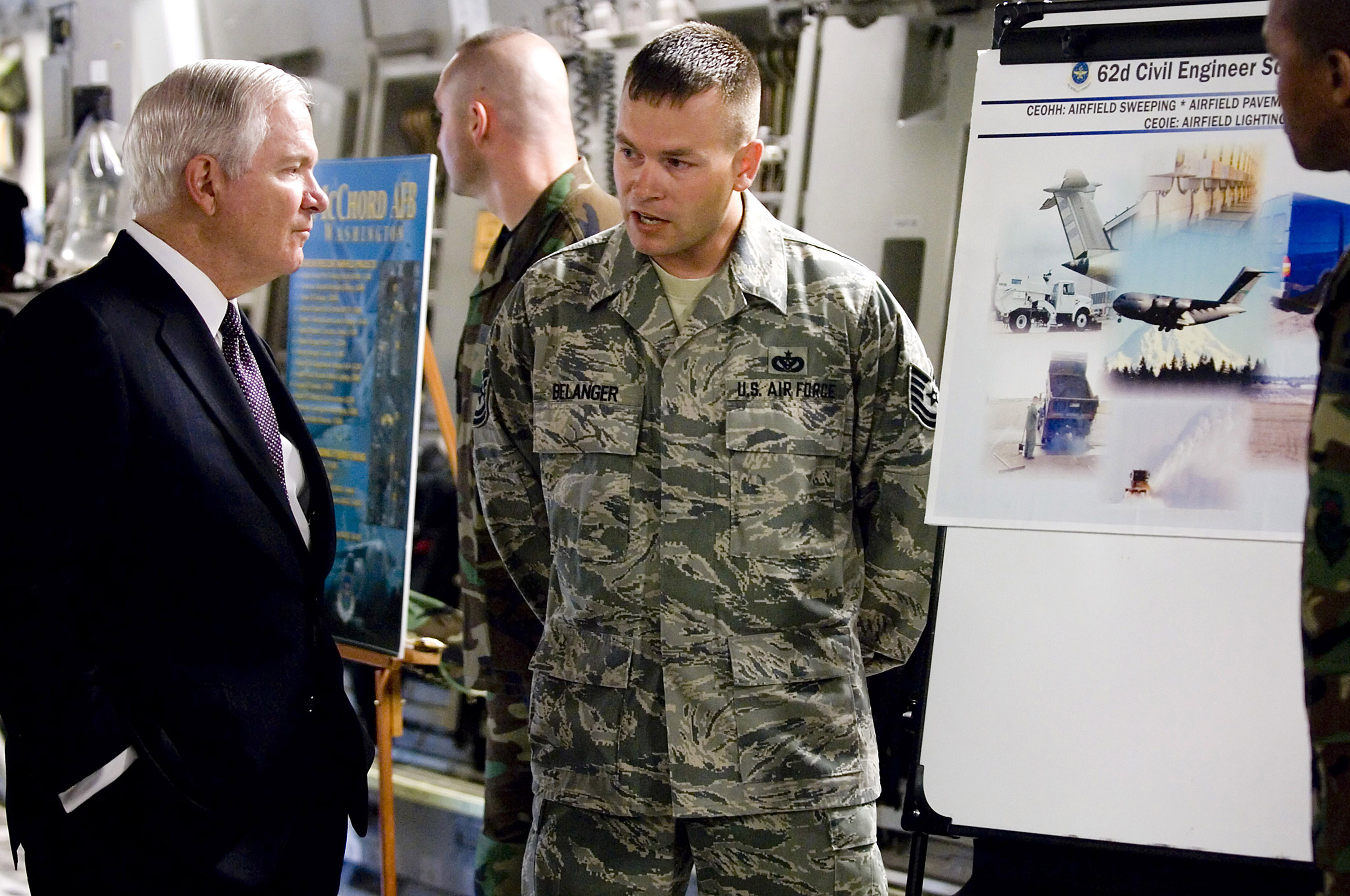 Secdef Visits Mcchord Fort Lewis U S Air Force Article Display