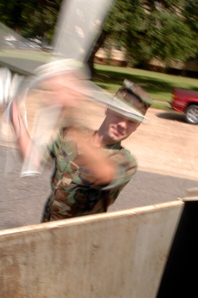 BARKSDALE AIR FORCE BASE, La. - Residents of base housing are asked not to dump household bulk items in office dumpsters on base. (U.S. Air Force photo by Airman 1st Class Joanna M. Kresge)(Released)