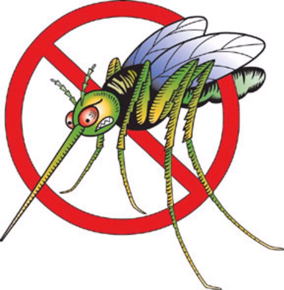MINOT AIR FORCE BASE, N.D. -- An aerial spray of mosquito pesticides is scheduled for July 15 here from 8 p.m. to 10 p.m. due to high numbers of mosquitoes found in and around the base. (Courtesy graphic)