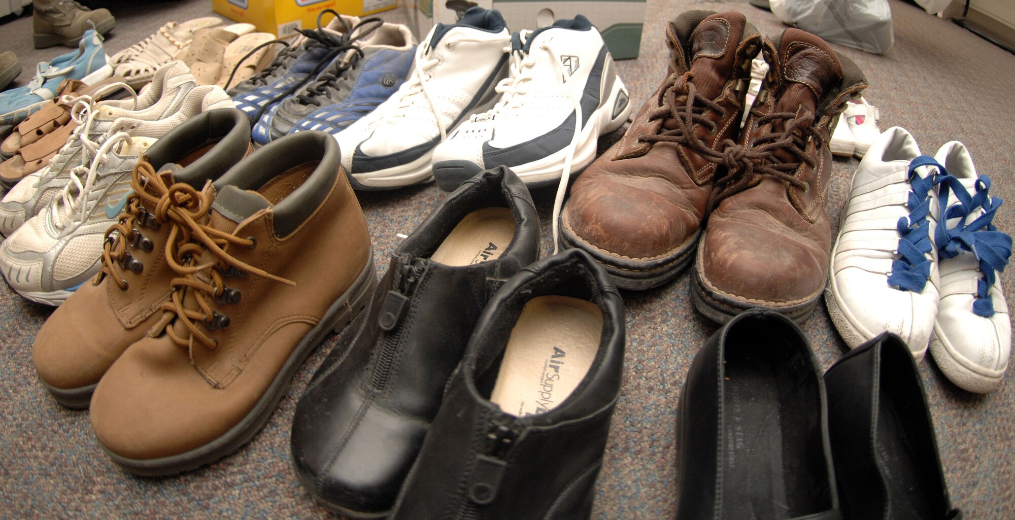 On June 24, Team Holloman began collecting shoes in support of the base shoe drive at Holloman Air Force Base, N.M. The goal of the shoe drive is to collect more than 2,000 pounds in weight. All donations will be sent to areas of Africa and Afghanistan and the drive will conclude July 24.