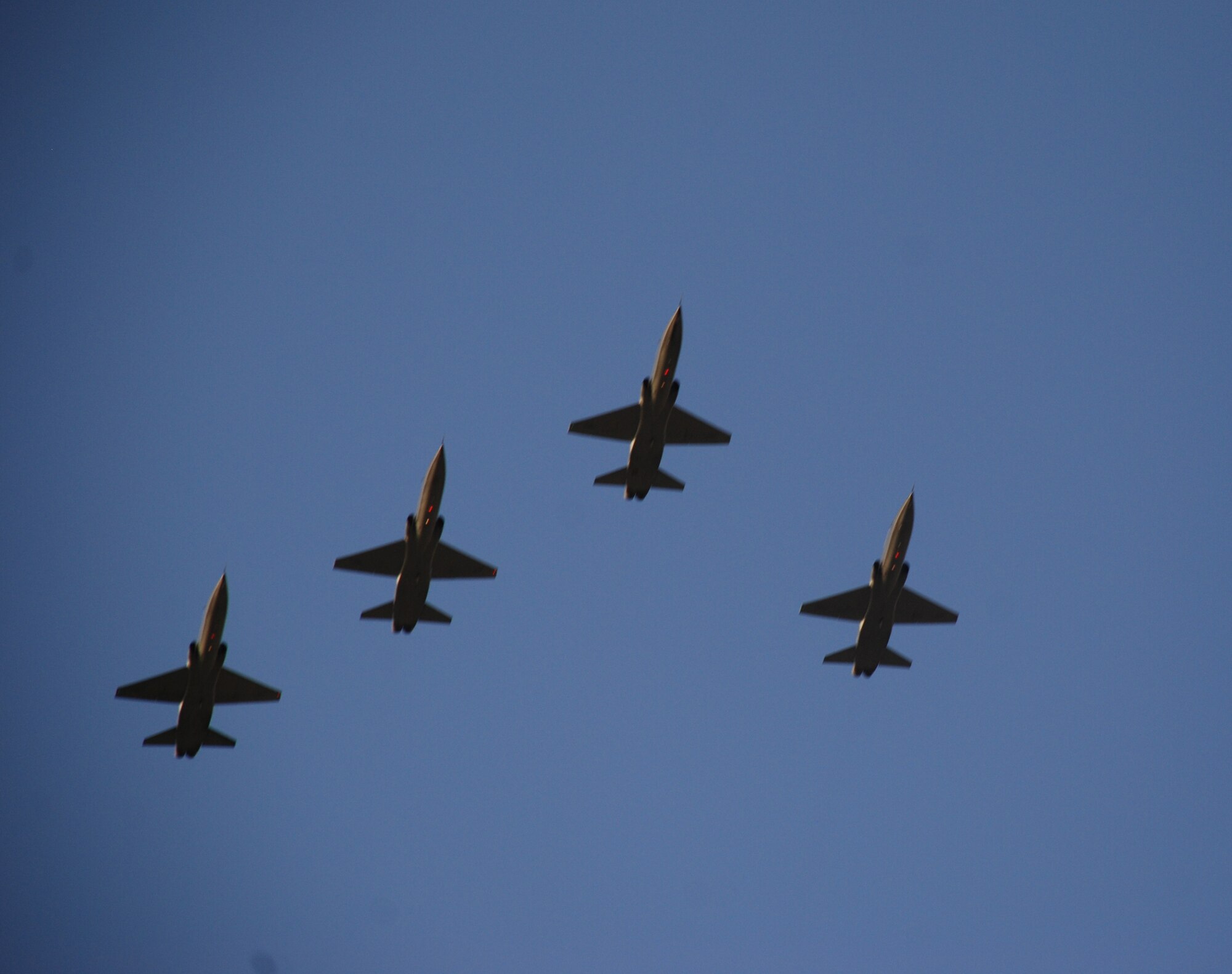 Four T-38C Talon's fly over Freedom Fest 2008 at Sheppard Air Force Base. Team Sheppard was treated to many events and performers at the event. Others included family-friendly games, live music from local bands and a fireworks show. U.S. Air Force photo/Airman 1st Class Jacob Corbin)