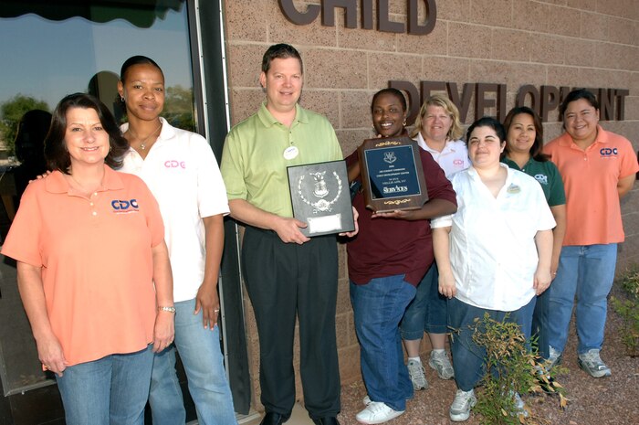 Nellis' Child Development Centers One and Two were recognized as the Air Force Child Development Program of the Year. (U.S. Air Force photo by Senior Airman Kasabyan D. Musal)