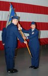 Lt. Col. Kenneth Frollini assumed command of the 560th Flying Training Squadron during a ceremony at Hangar 4 July 11. (U.S. Air Force photo by Rich McFadden)