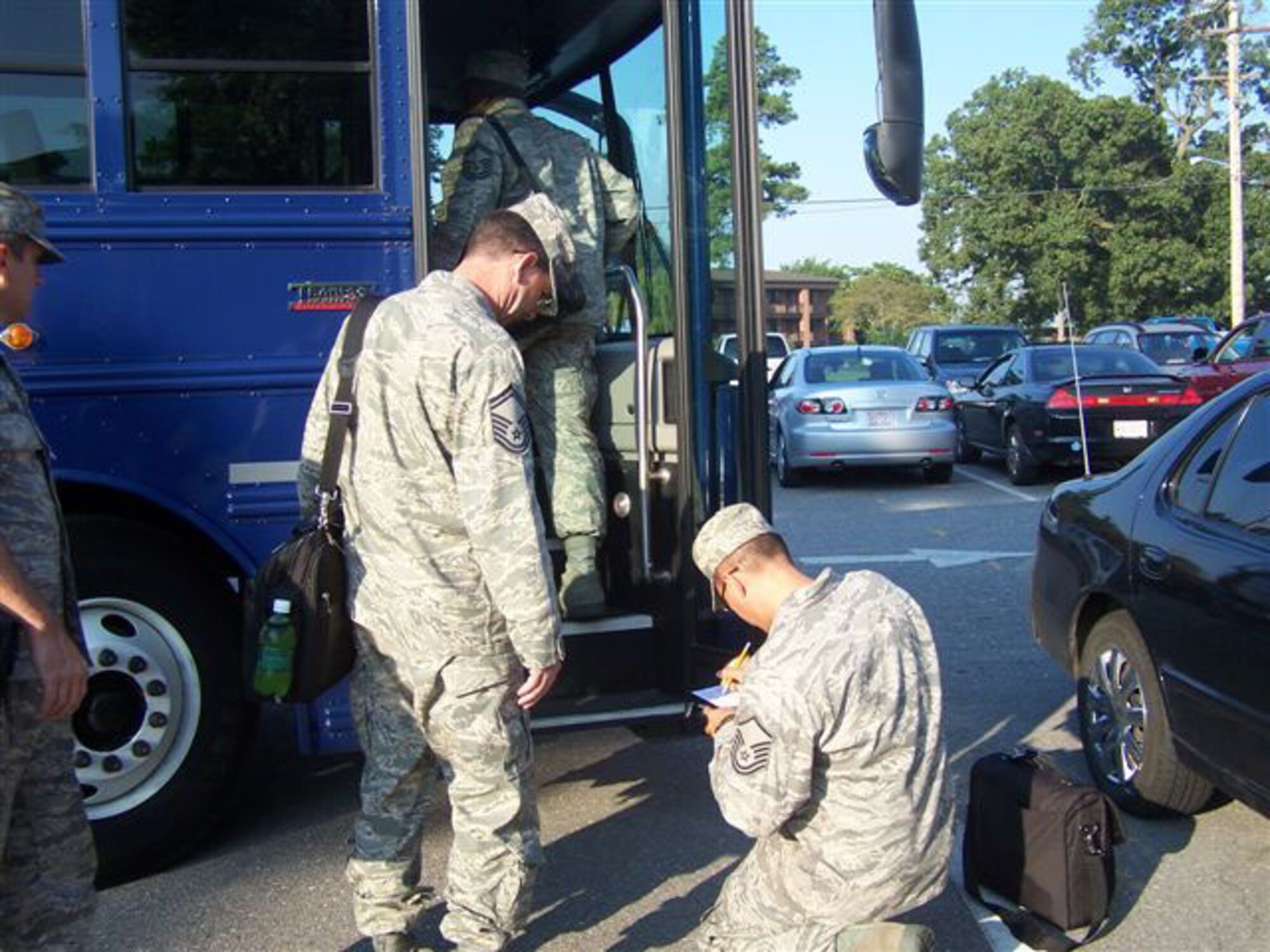 SEYMOUR JOHNSON AIR FORCE BASE, N.C. -- Inspectors from Air Force Reserve Command take final accountability totals as everyone prepares to leave the 916th Air Refueling Wing after a long week of reviewing wing-wide operations.