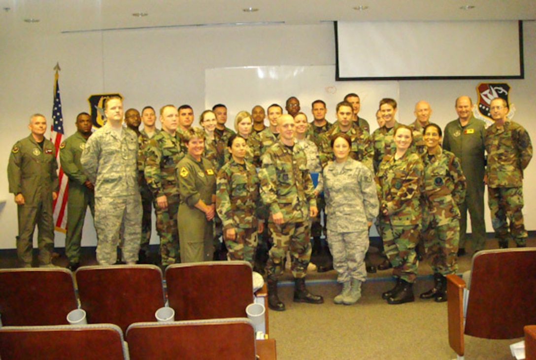 Both Air Force Reserve and Air National Guard enlisted members took part in a graduation ceremony at the conclusion of last month's NCO Leadership Development Course hosted by the 507th Air Refueling Wing's Training Office.  These course graduates represent the first time local Air National Guard enlisted members have attended the Air Force Reserve Command led training class.  