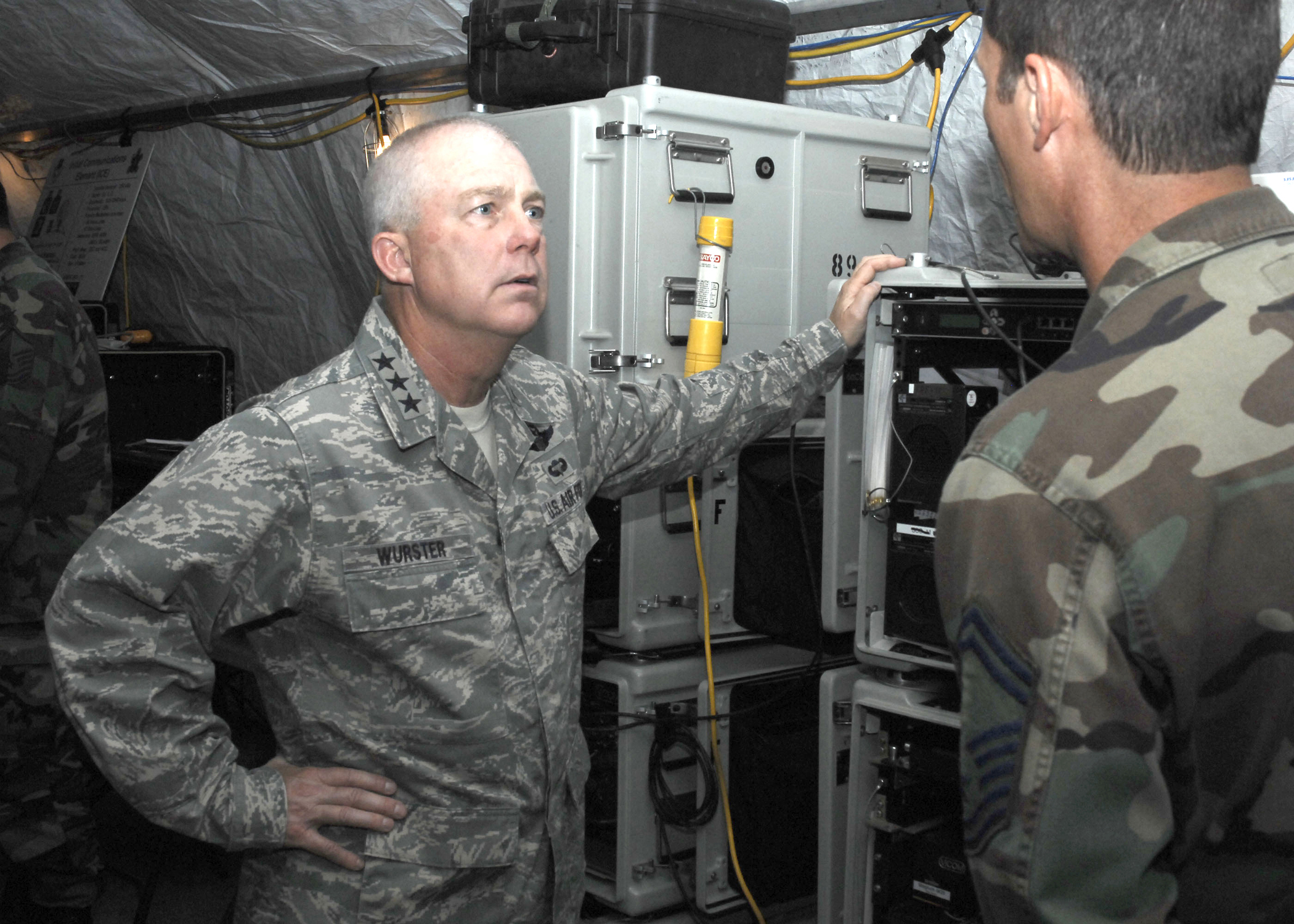 AFSOC commander receives Joint Lightning briefing