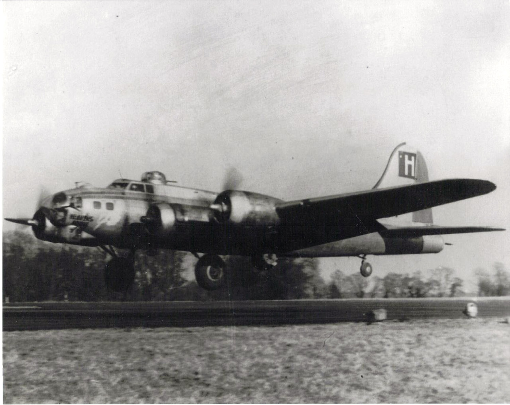 "Heaven's Above" in flight, circa World War II. (Courtesy photo) 
