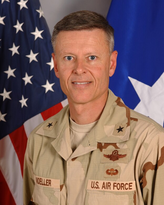 Brig. Gen. Michael Moeller, 379th Air Expeditionary Wing commander.