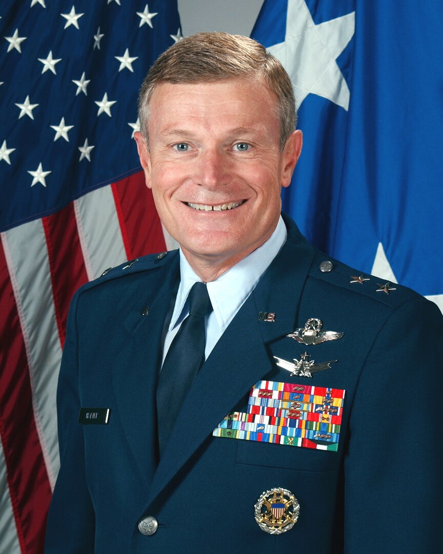 Maj. Gen. Irving L. Halter Jr., outgoing 19th Air Force commander