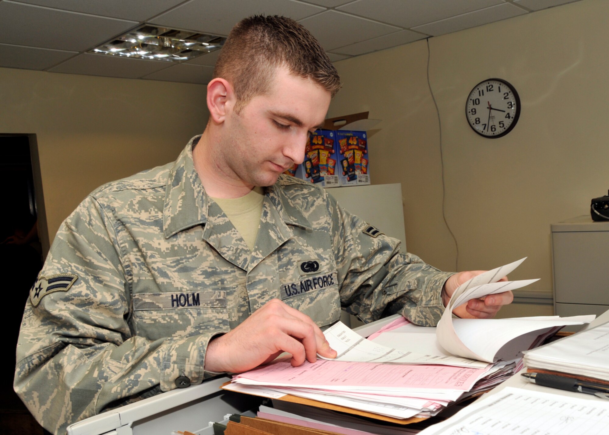 Airman 1st Class Dion Holm, 48th Logistics Readiness Squadron fuels resource controller, was nominated for the Liberty spotlight by his chain of command because he demonstrates the core value of "Excellence in All We Do." 
