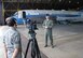 Video soundbites capture history as the commander of the 932nd Airlift Wing's Operations Group, Col. Thomas Kirkendall, finishes an important interview.  He spoke with pride about his favorite memories of 2007 during the filming of a documentary.  He also talked about how his confidence in the men and women who took on three brand new C-40C aircraft during the year, and opportunities for airmen to become flight attendants.  Those interested should see their recruiting office for more details.  Photo/Maj. Stan Paregien
