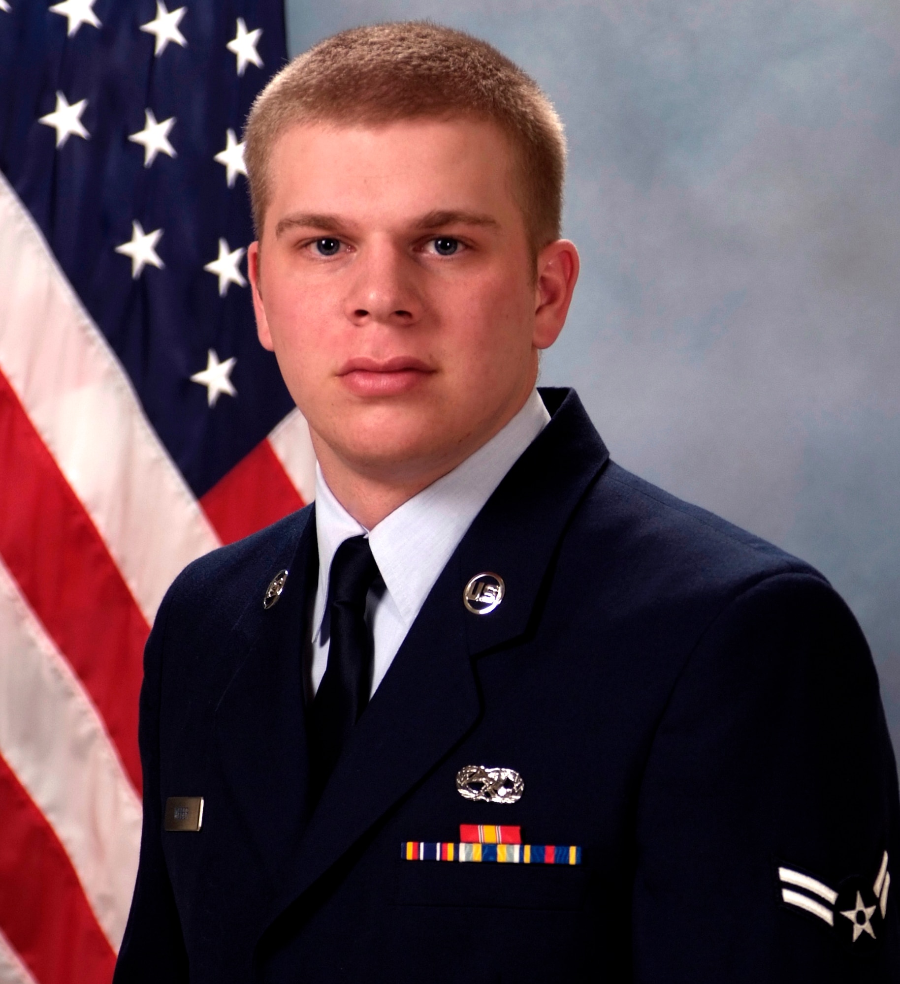Airman 1st Class Alex Weber was selected as the 21st Space Wing's First Knight award for the week of July 24, 2008. This award is designed to recognize outstanding Airmen each week for the work they do each day. (Air Force photo)