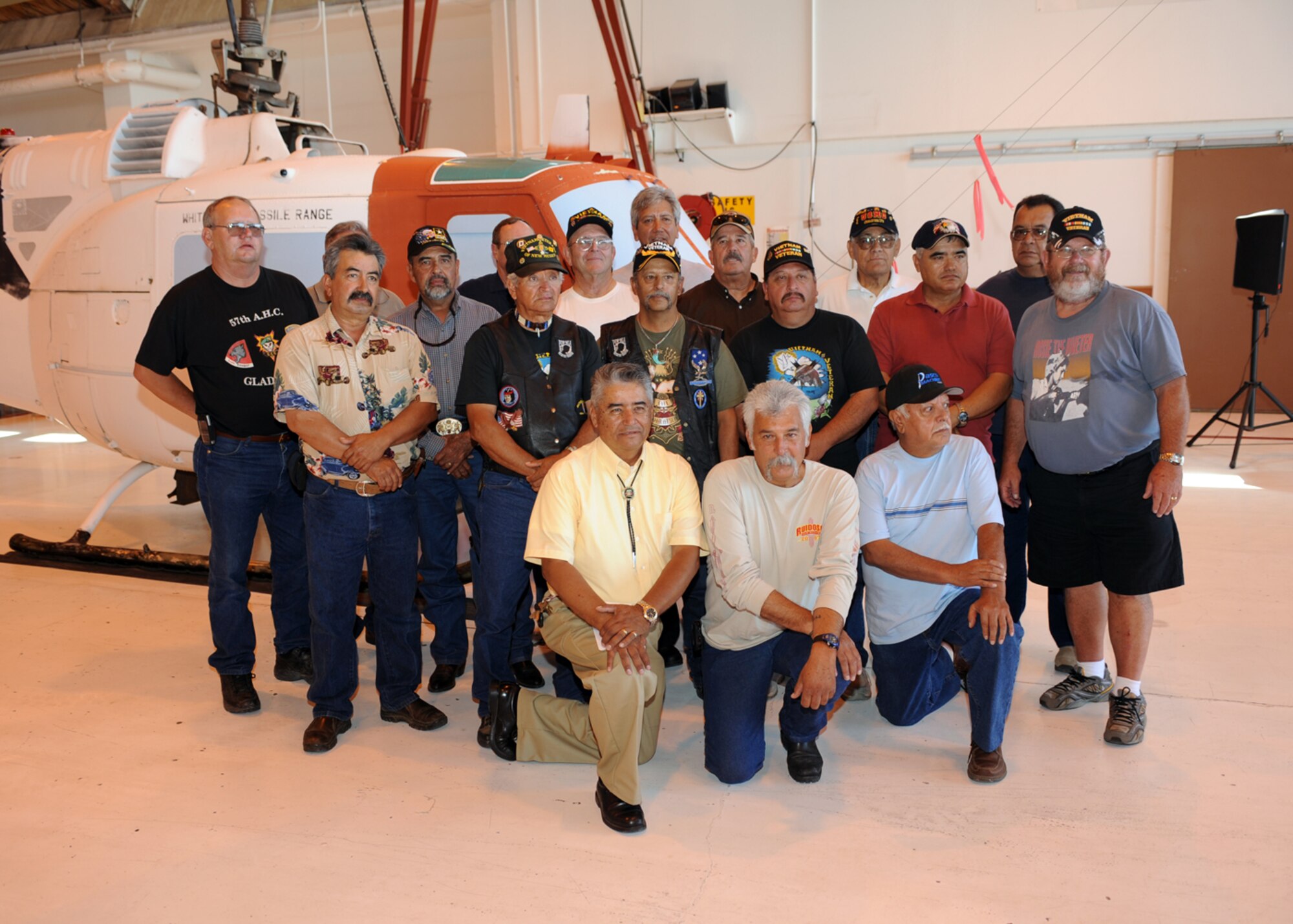 The Army Air Core out of White Sands Missle Range, N.M., donates a UH-1 to veterans July 16 at Holloman Air Force Base, N.M. The UH-1 will be put on display in Silver City, N.M. (U.S Air Force photo/Airman 1st Class DeAndre Curtiss)