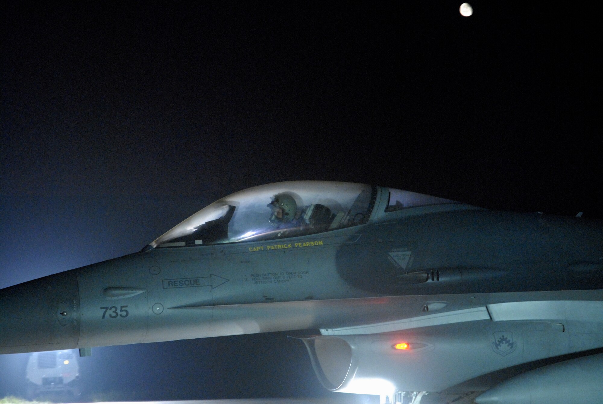 KUNSAN AIR BASE, Republic of Korea -- Capt. Brian Kellam, 80th Fighter Squadron, performs final flight checks before take off during the BEVERLY BULLDOG 08-03 peninsula wide operational readiness exercise here July 22. Kunsan is participating in the PENORE to evaluate its readiness and ability to perform its wartime mission.  (U.S. Air Force photo/Staff Sgt. Jason Colbert)