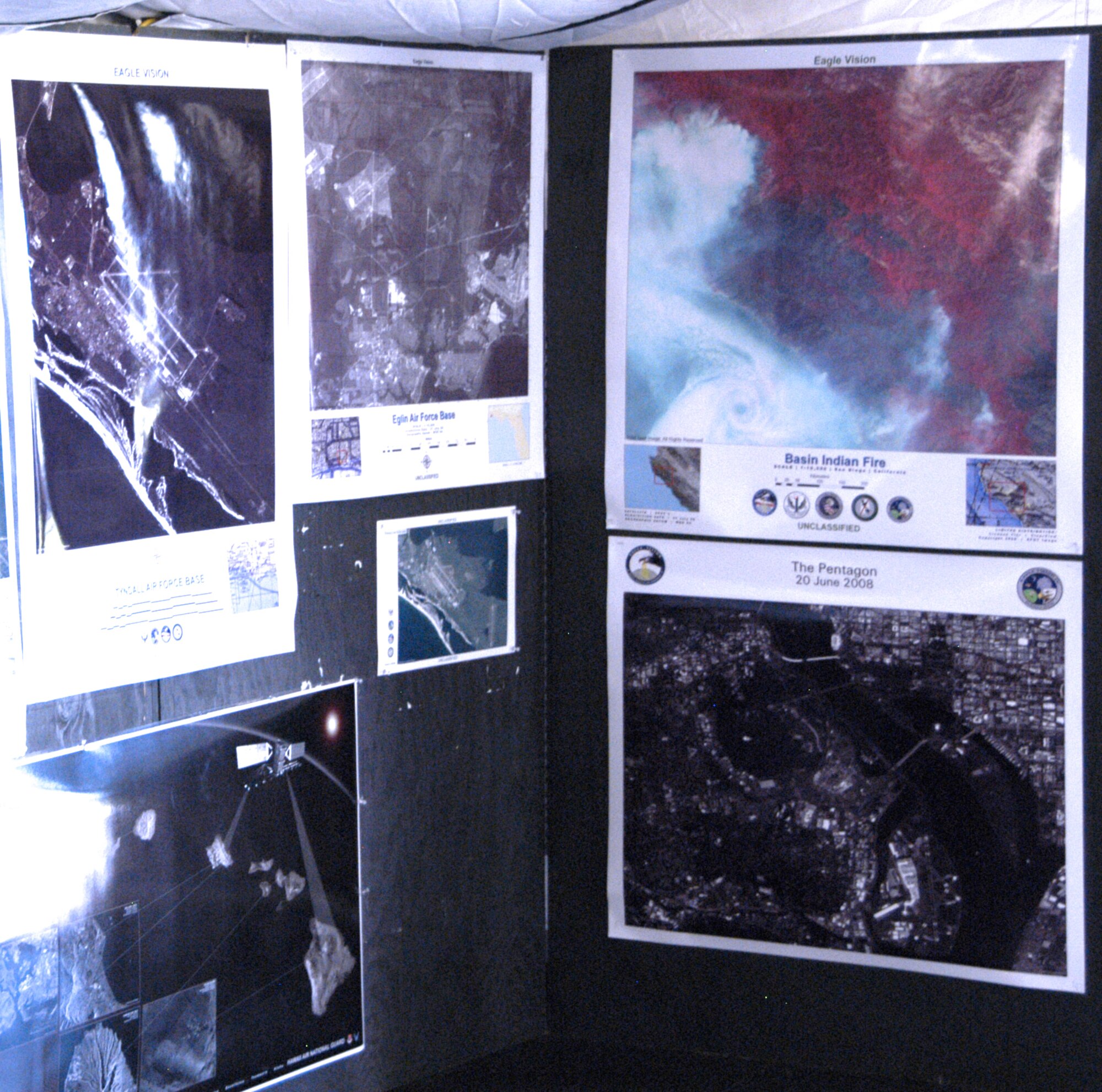 EAGLE VISION images on display at Tyndall AFB, Fla.                                