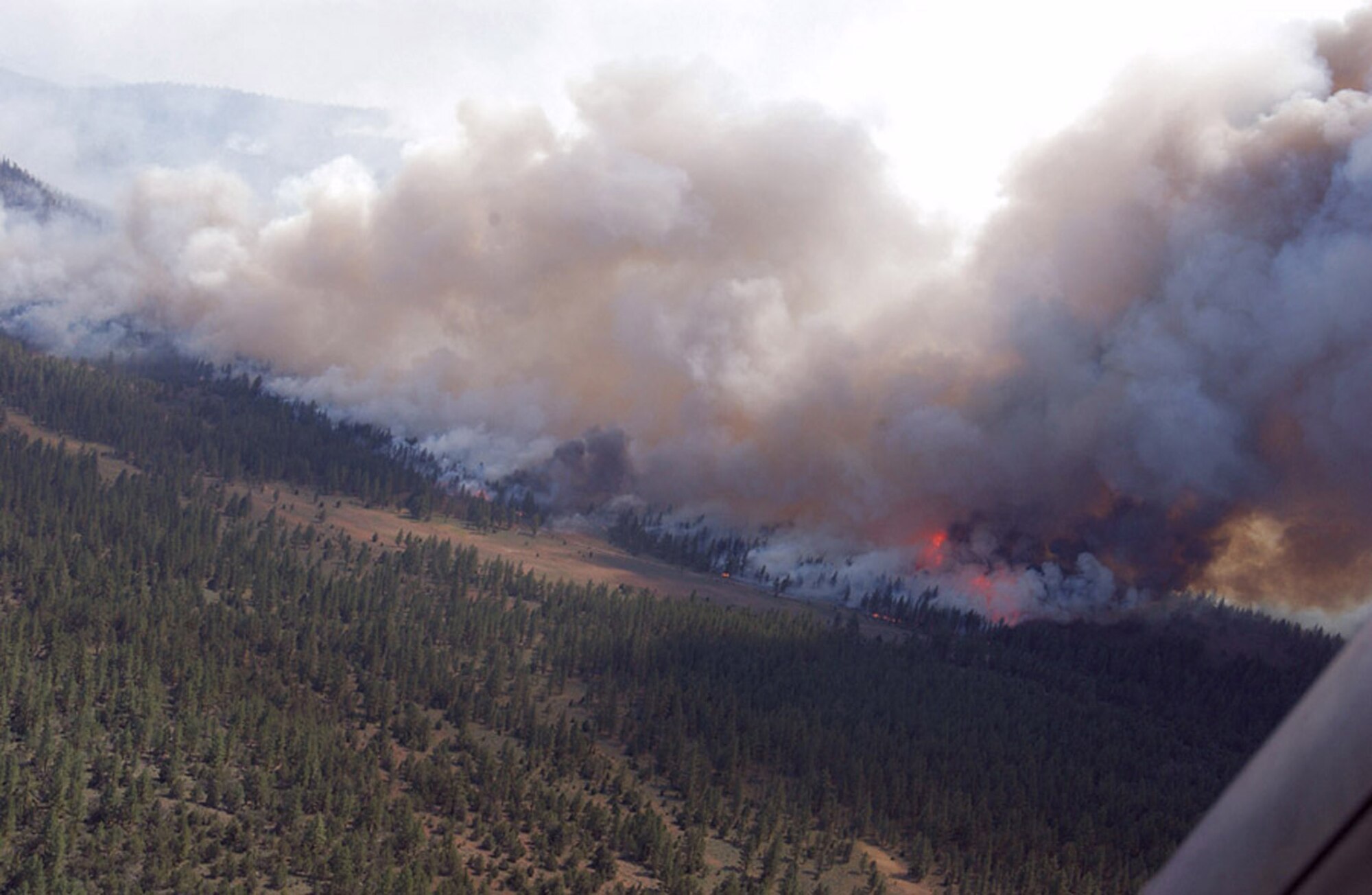 HANSCOM AFB, Mass. -- Wildfires continue to burn in northern California.  An Electronic Systems Center team recently helped establish remote communications capabilities that are being used for command and control of firefighting efforts there. (U.S. Air Force photo/Senior Master Sgt. Dennis Martin)