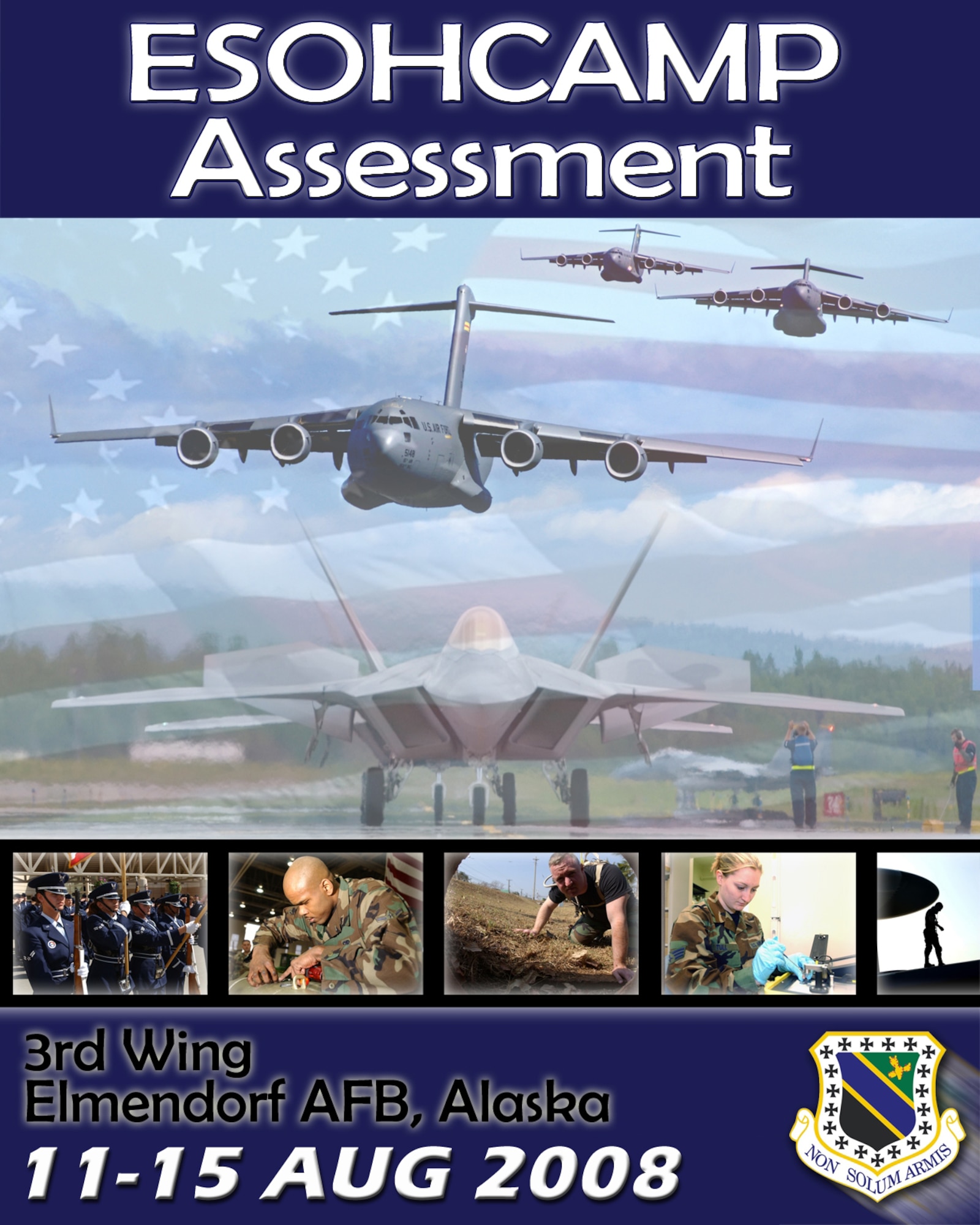 Environmental, Safety, and Occupational Health Compliance Assessment Management Program August 11-15, 2008 (U.S. Air Force graphic)