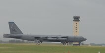 MINOT AIR FORCE BASE, N.D. -- A B-52H Stratofortress from the 2nd Bomb Wing at Barksdale AFB, La., takes off here July 24 on its final flight to Davis Monthan AFB, Ariz. This is the first B-52H to be retired after over 45 years of dedicated service to the United States and the Air Force. (U.S. Air Force photo by Senior Airman Cassandra Jones)