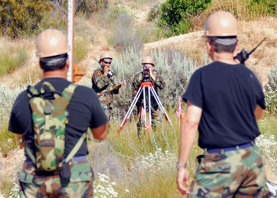 A member of the 149th Fighter Wing Civil Engineer Squadron, Lackland Air Force Base, San Antonio, Texas, helps with the internal demolition of a building on Camp Morena, California. The unit worked on real-world engineering projects for the U.S. Navy and the Southwest Border Mission while simultaneously completing two weeks of training.
