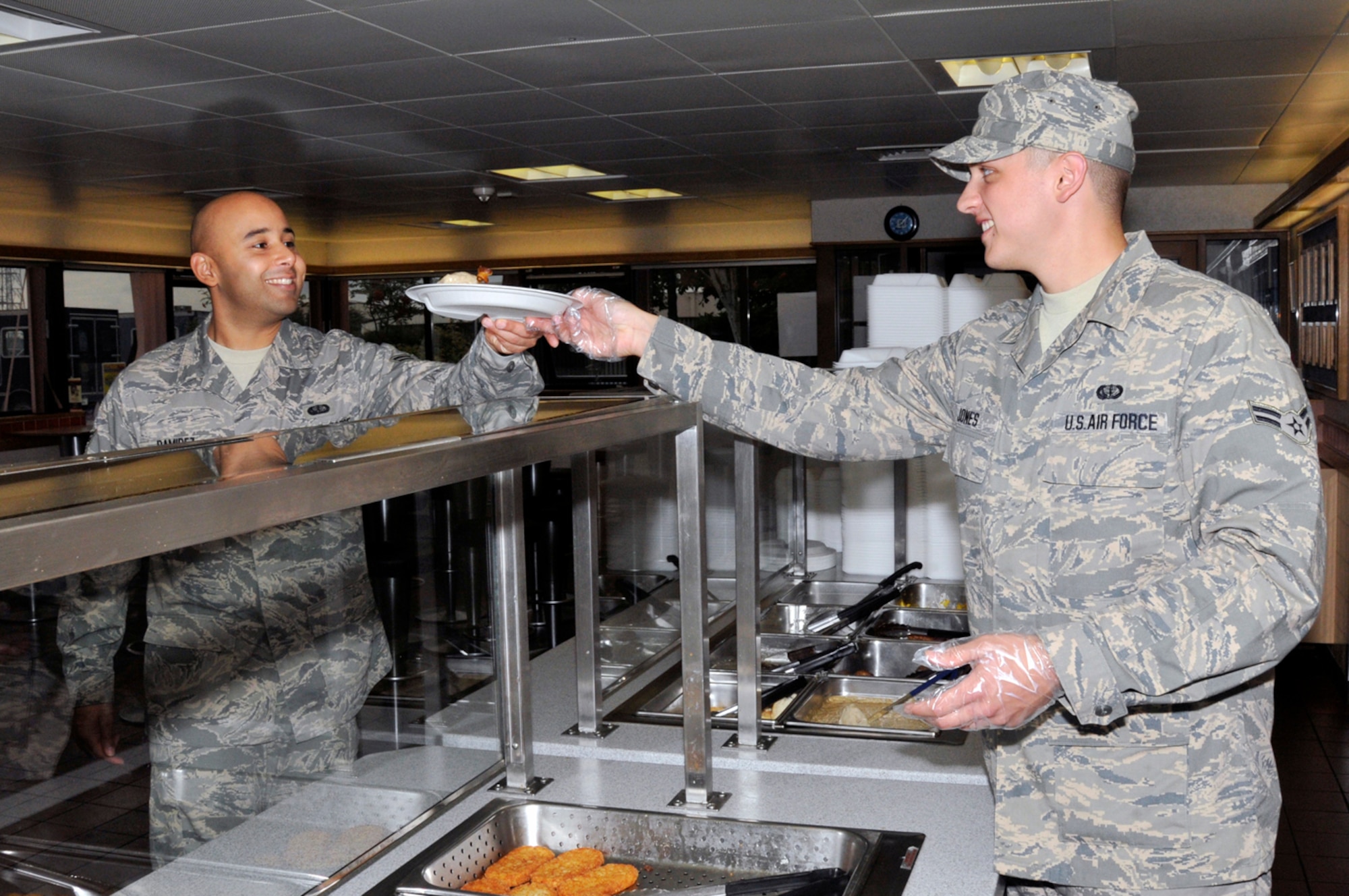 Airman 1st Class Nathan Jones, 48th Services Squadron dining facility shift worker, was nominated for the Liberty spotlight by his chain of command because he demonstrates the core value of "Excellence in All We Do." 