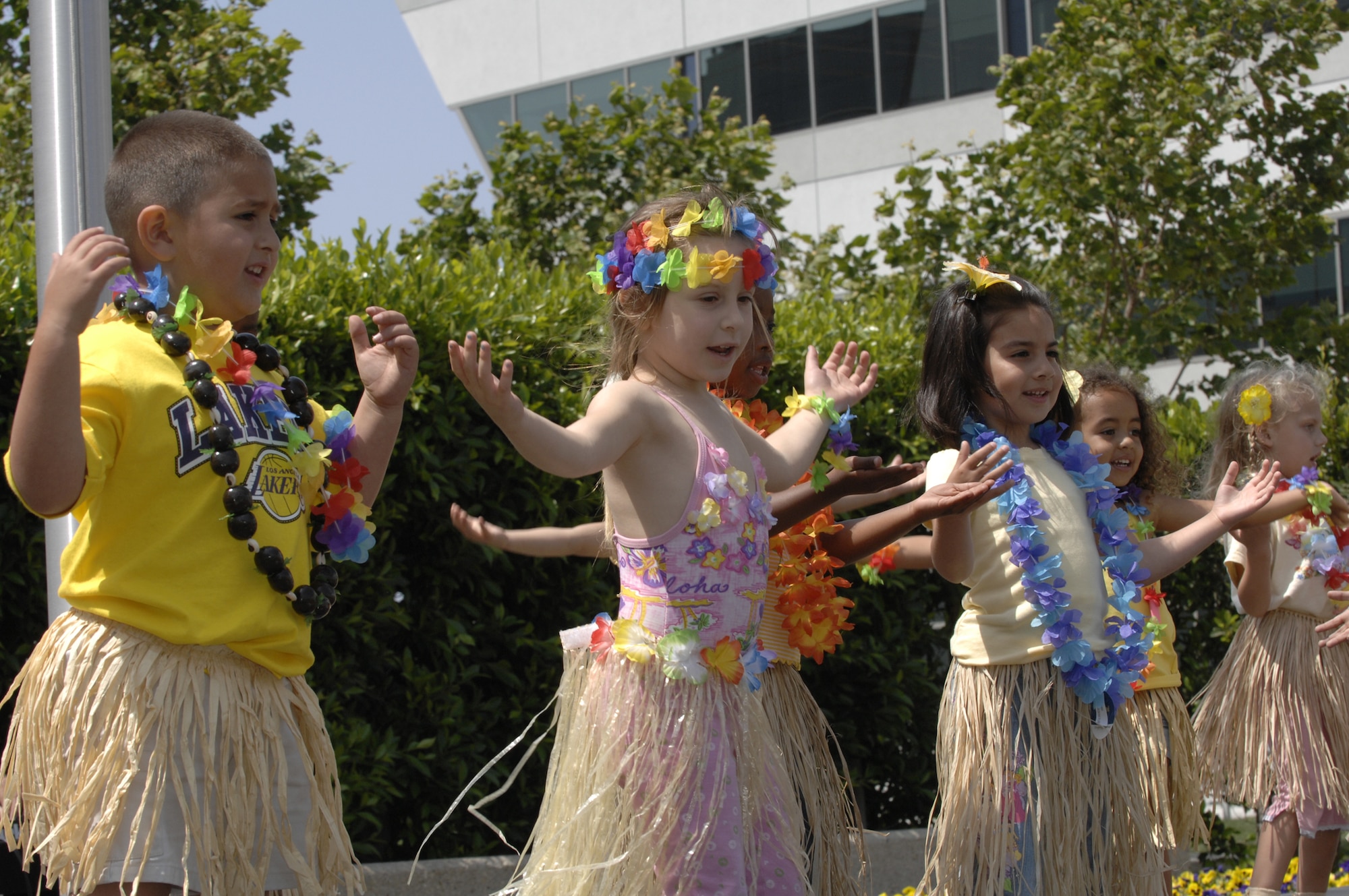 This year’s Asian and Pacific Islander celebration featured a luau and entertainment featuring native dances, music and martial arts demonstrations.  The event was held in the Schriever Space Complex Courtyard, May 22. (Photos by Joe Juarez)