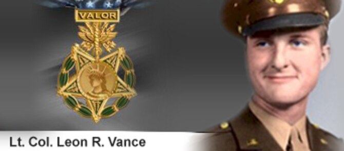 Lt. Col. Leon R. Vance, Medal of Honor recipient. Vance Air Force Base, Okla., is named in his honor. (U.S. Air Force illustration/Mike Carabajal)