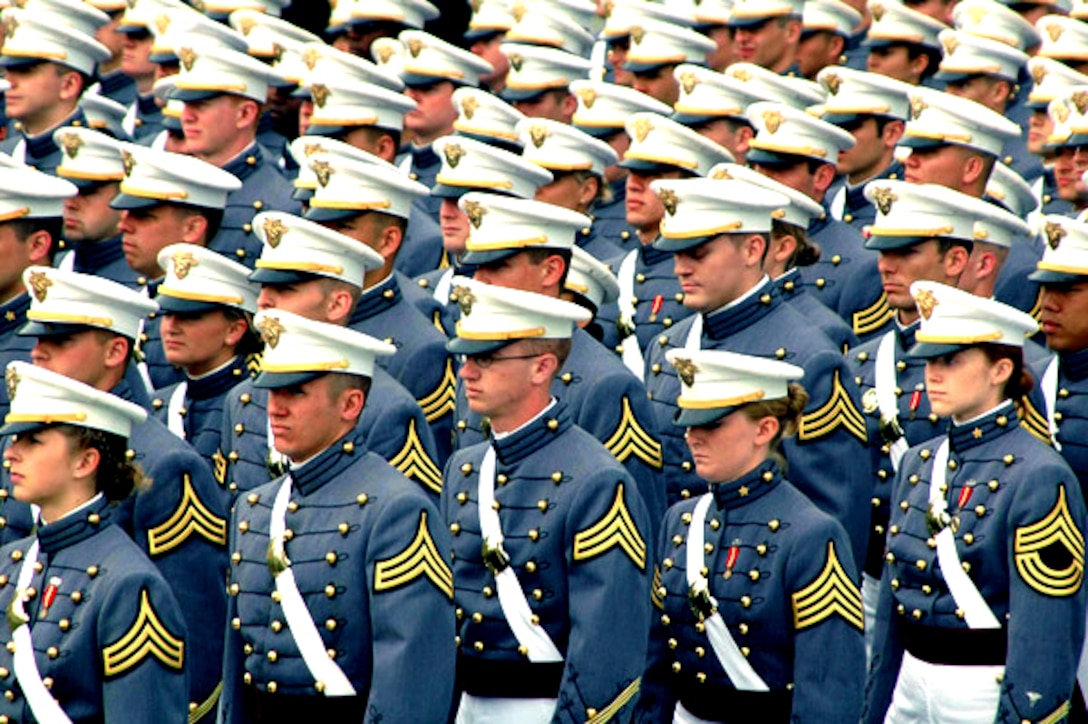 The 972 members of the West Point Class of 2008 march on to Michie ...