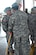 Lt. Col. Richard Somers takes the Army Forces unit colors from Col. Marcus De Oliveira, Joint Task Force-Bravo commander, during a change of command ceremony June 4 at Soto Cano Air Base, Honduras. The former ARFOR commander, Lt. Col. Gregory Jicha, moves to his new assignement at the United States Army Special Operations Command. ARFOR executes command and control and provides logistical and adminustrative support to JTF-Bravo and other Army or joint operations in Central America. (Photo by Martin Chahin)