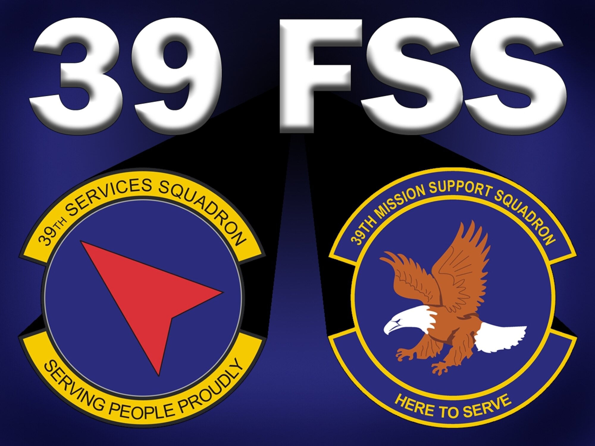 The 39th Force Support Squadron is the first to stand up in United States Air Forces in Europe. (U.S. Air Force graphic by Airman 1st Class Benjamin Wilson)