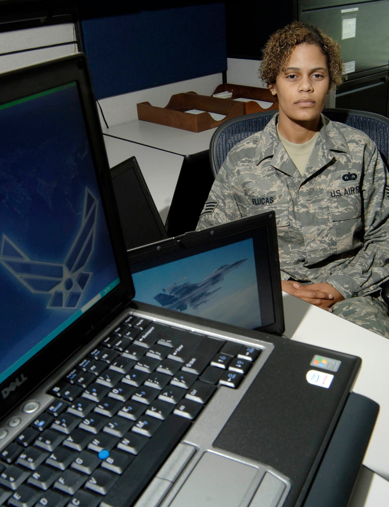 FAIRCHILD AIR FORCE BASE, Wash. – Staff Sgt. Crystal Flucas, 92nd Operations Group workgroup manager, is this week’s MVP. She receives high praises from the 92nd Operations Group commander for all her hard work. (U.S. Air Force photo / Staff Sgt. JT May III)