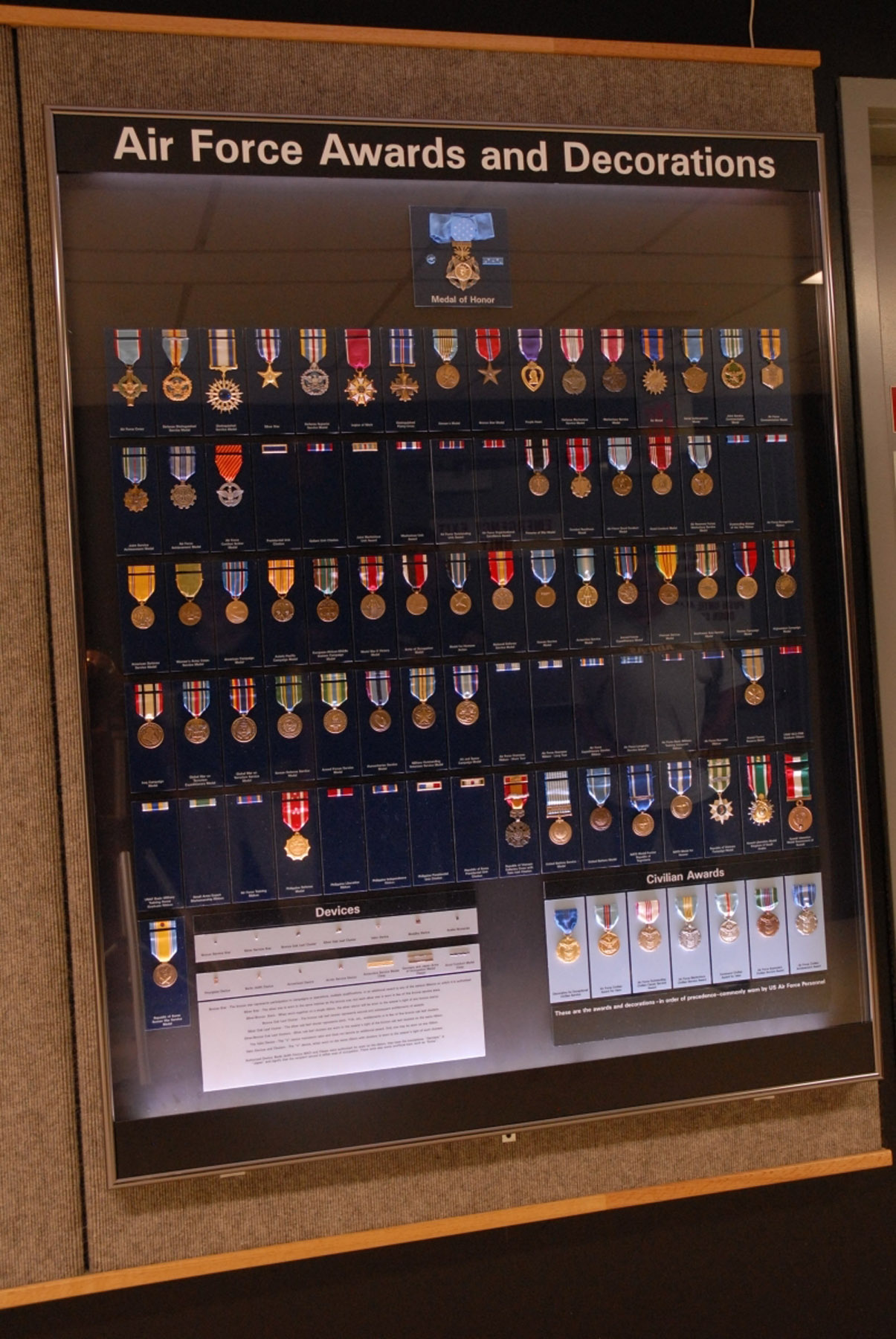 Air Force Awards and Decorations exhibit