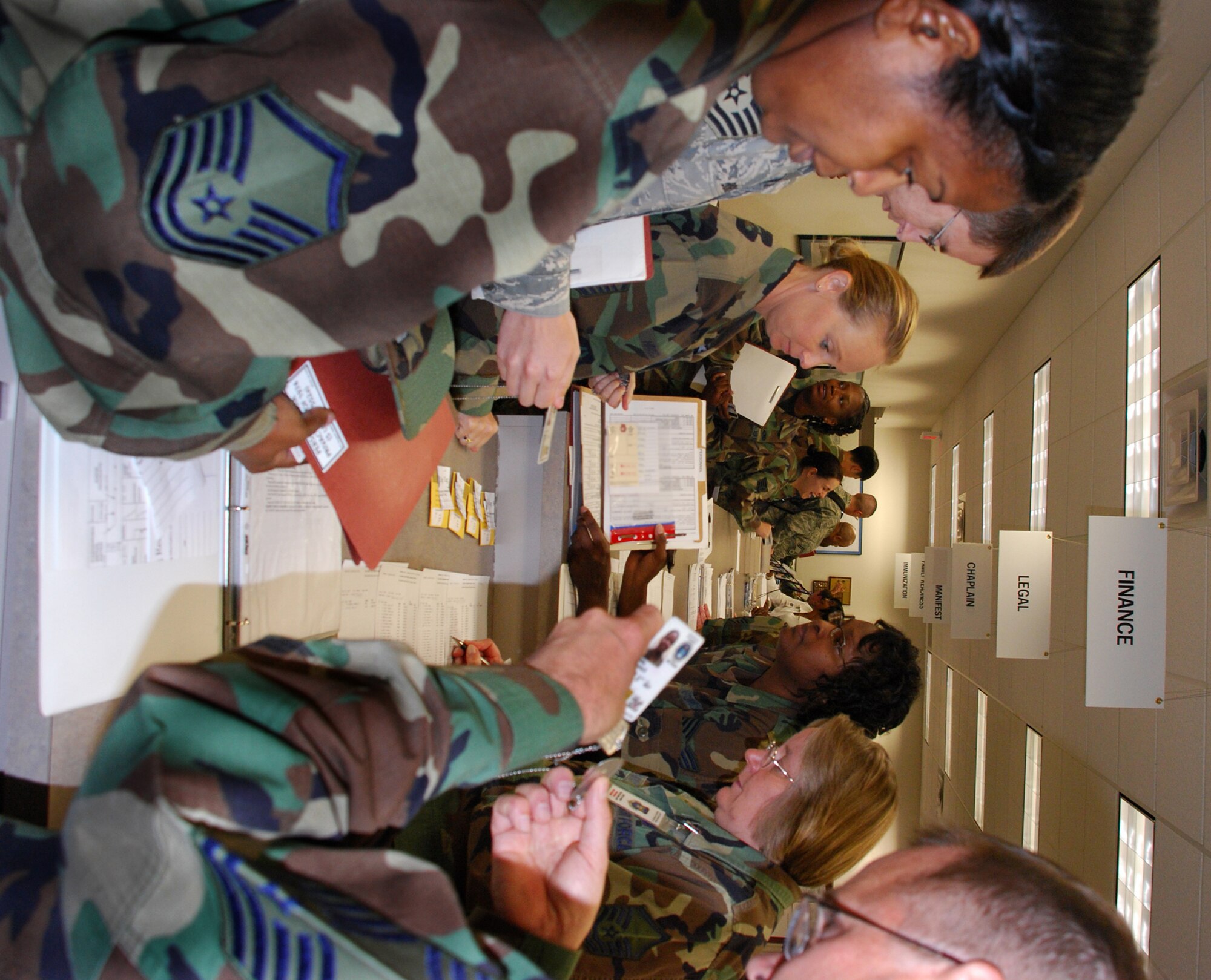 Information is checked and double checked during the recent Phase I Exercise at the Naval Air Station Joint Reserve Base Carswell Field, Texas with the 301st Fighter Wing. It is important to prepare and practice our wartime skills while encumbered in protective equipment whether it's flying jets, loading bombs, fixing the runway or securing the perimeter. This is only some of what we do. The goal: Keeping you trained, equipped and fit to do the wartime mission and return safely to the 301st Fighter Wing. (U.S. Air Force Photo/Tech. Sgt. Julie Briden-Garcia)