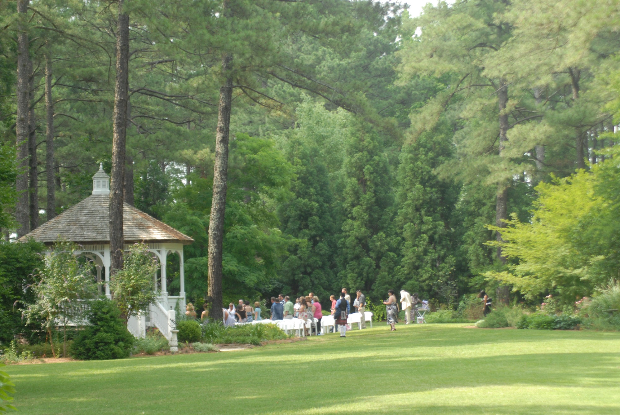 Weddings, such as the one taking place Saturday, are a very common event at the Cape Fear Botanical Garden, located right outside downtown Fayetteville on Highway 301. (U.S. Air Force Photo by 2nd Lt. Chris Hoyler)