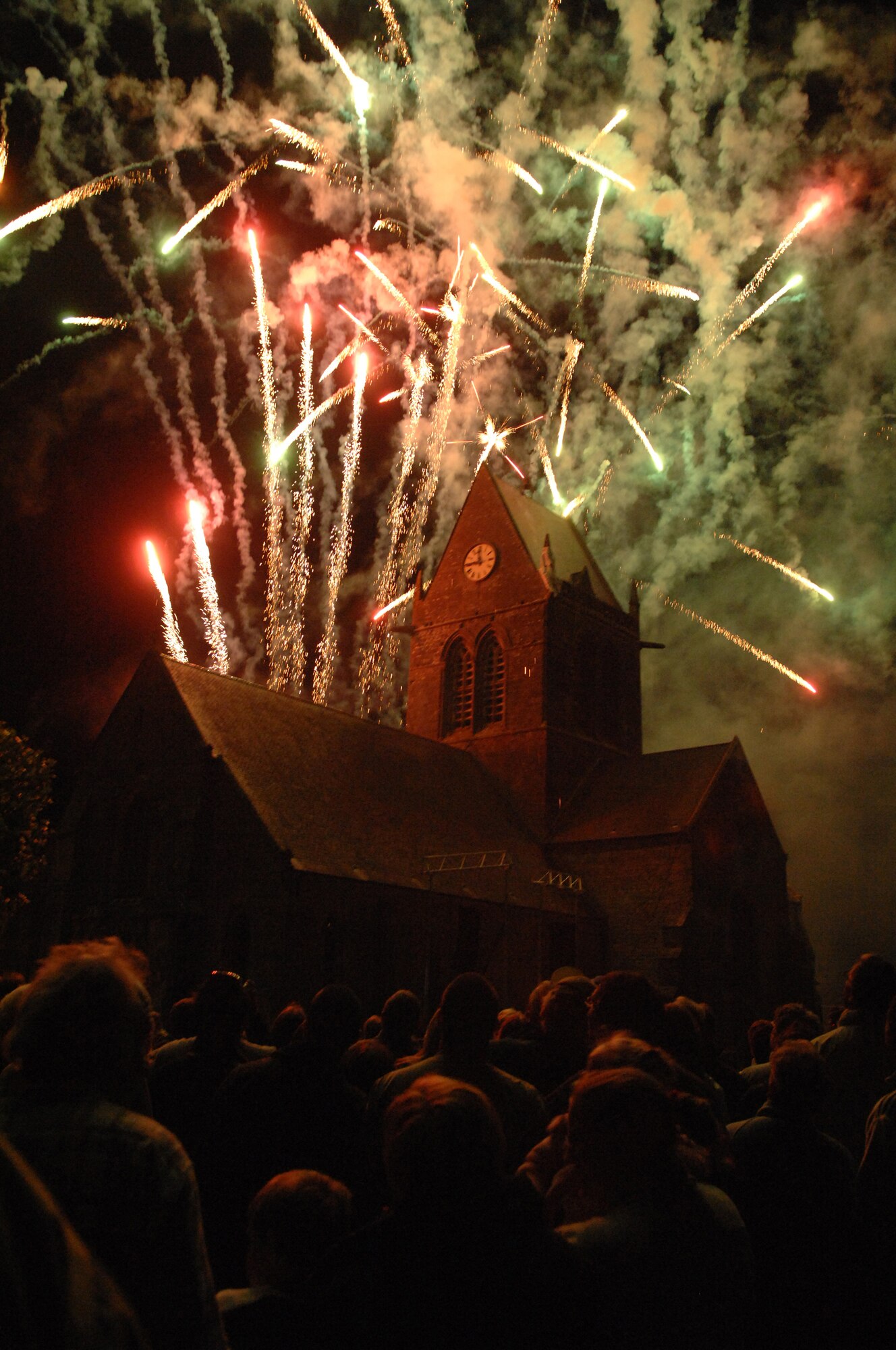 The people of Sainte-Mere-Eglise, France threw a celebration for its liberators June 7. The town was the first French village liberated during the Normandy invasion 64 years ago. Photo by Airman 1st Class Amber Bressler*