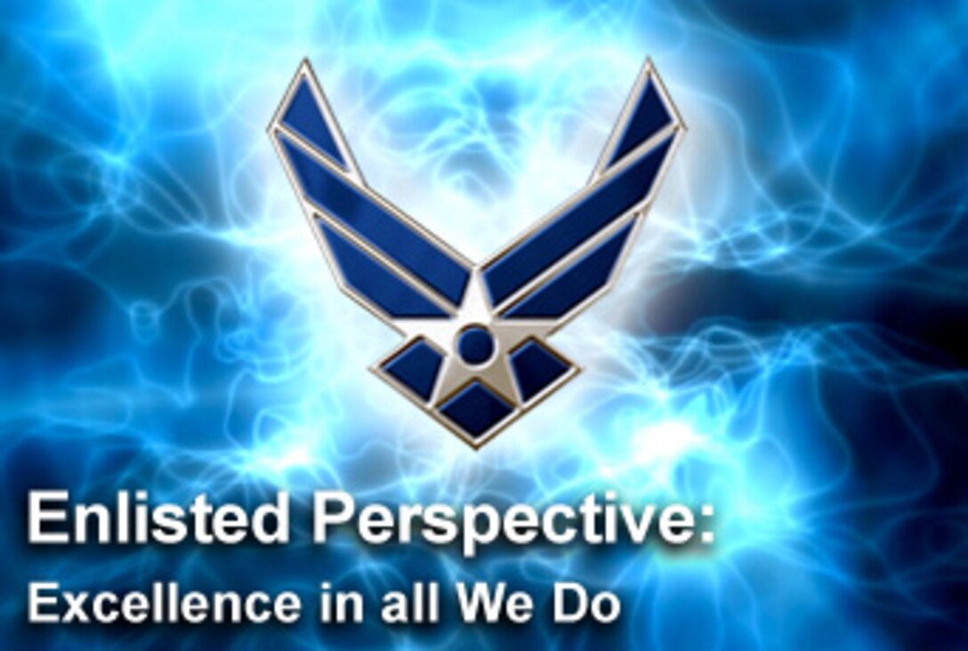 In the newest "Enlisted Perspective," Chief Master Sgt. of the Air Force Rodney J. McKinley discusses an Air Force core value, excellence in all we do and how pursuing excellence will keep the Air Force successful. (U.S. Air Force illustration/Billy Smallwood) 