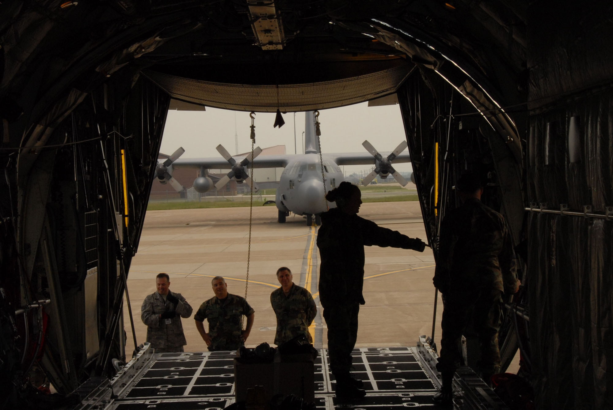 Members of the 107th Maintenance Squadron perform field training on the C-130H2 aircraft at the Niagara Falls Reserve Station.  Various instructors from AETC have been training 107th members on operations of the C-130 aircraft since May 1  because the 107th is converting from the KC-135R to the C-130H2. (U.S. Air Force Photo/ Senior Master Sgt. Raymond Lloyd)