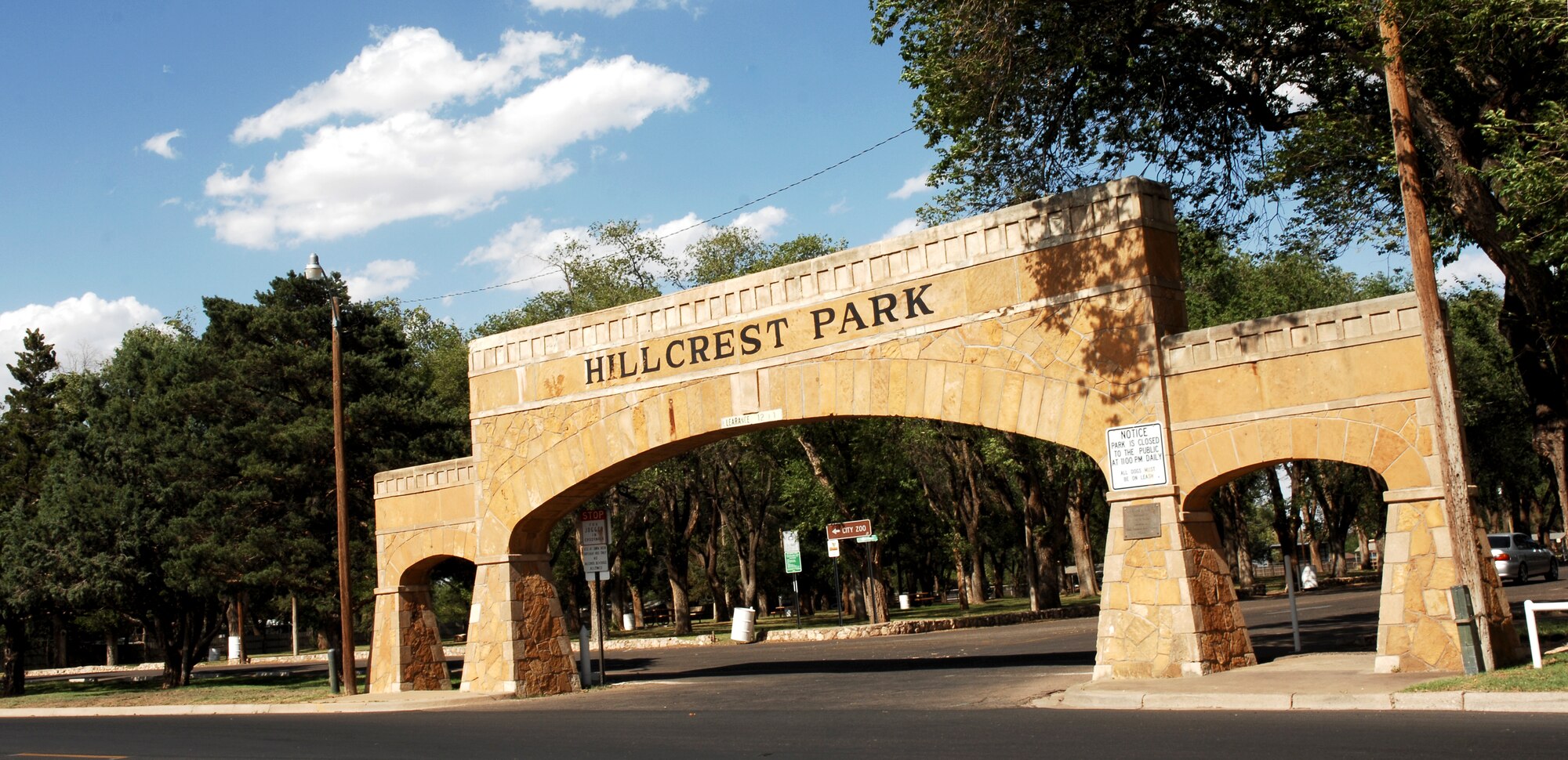 CANNON AIR FORCE BASE, N.M. --   The Hillcrest Park and Zoo is the second largest in New Mexico and is open Tuesday to Sunday from 9 a.m. to 4:30 p.m. Entry fees are $1 for ages 3-12, $1.50 for military families, $2 for ages 13 and older, and children under two are admitted free. The zoo is located at 10th Street & Sycamore in Clovis. (U.S. Air Force photo/Senior Airman Liliana Moreno)