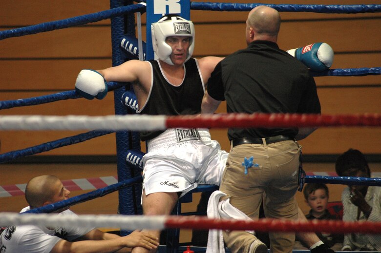 Staff Sgt. Jake Green, 786th Security Forces Squadron, won the U.S. Forces Armed Championships heavy weight division at Weisbaden Air Field, Army post on April 27. Courtesy photo