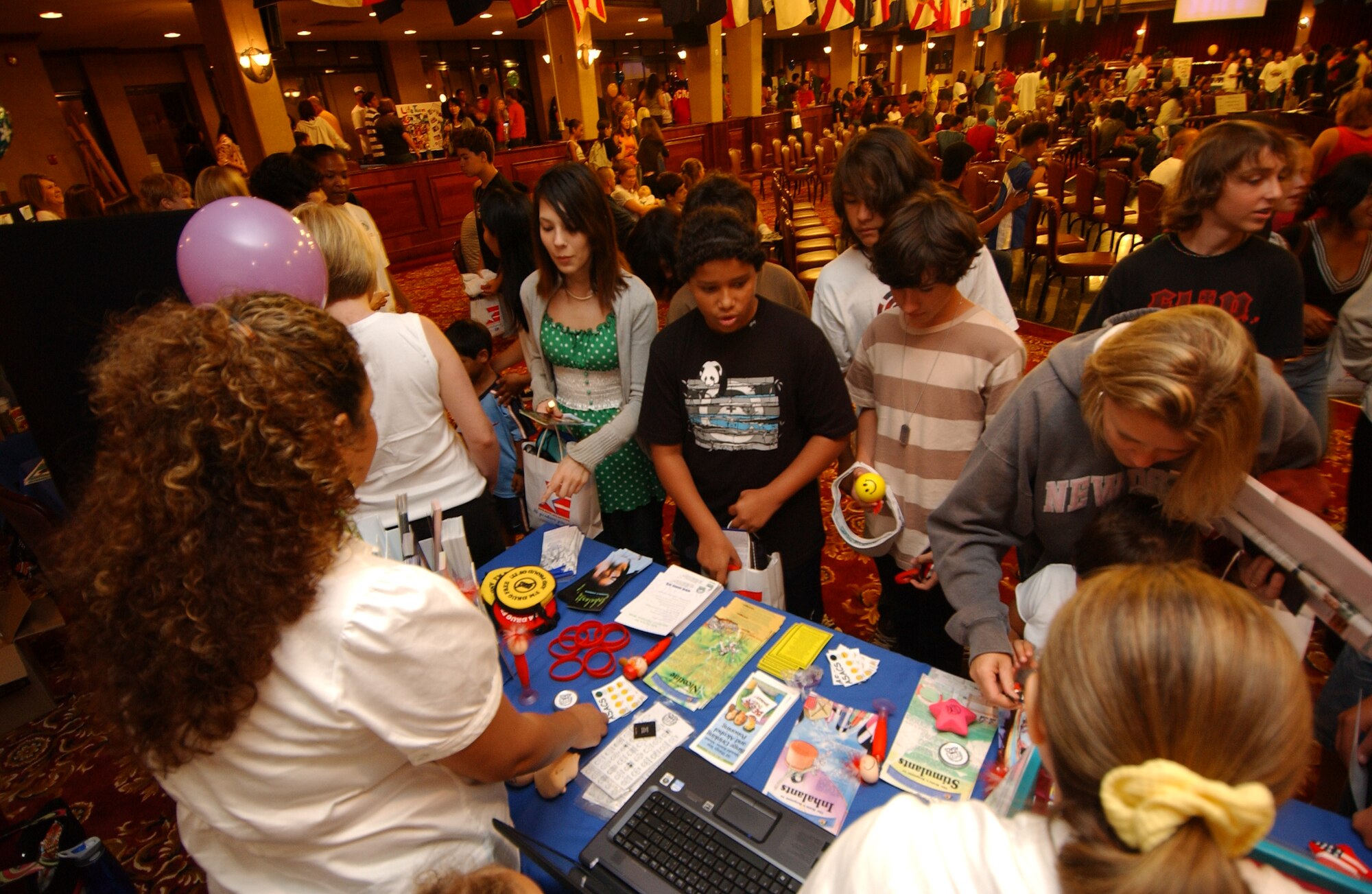 Various agencies from Kadena Air Base informed base teenagers about summer jobs, volunteer opportunities, and recreational activities for teens during the Teen Summer Expo ‘08 at the Rocker NCO Club, June 7.  (U.S. Air Force photo/Tech. Sgt. Rey Ramon)