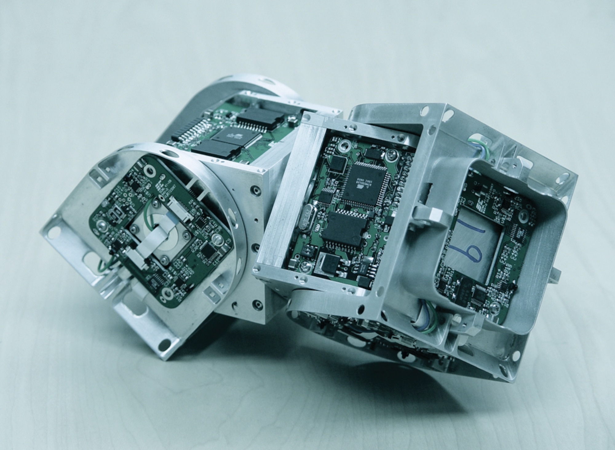 Single-module reconfigurable robot capable of autonomously changing its physical shape, size, or formation (photo courtesy of Dr. Wei-Min Shen)
