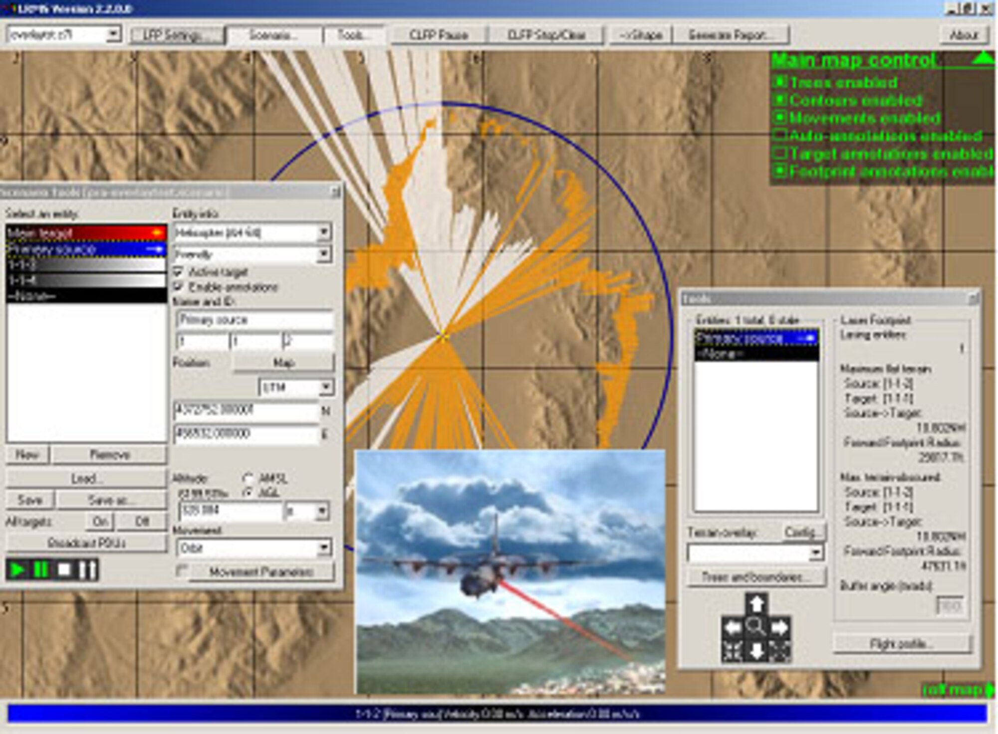 Illustration of new US/UK laser range safety tool facilitating probabilistic risk assessment 