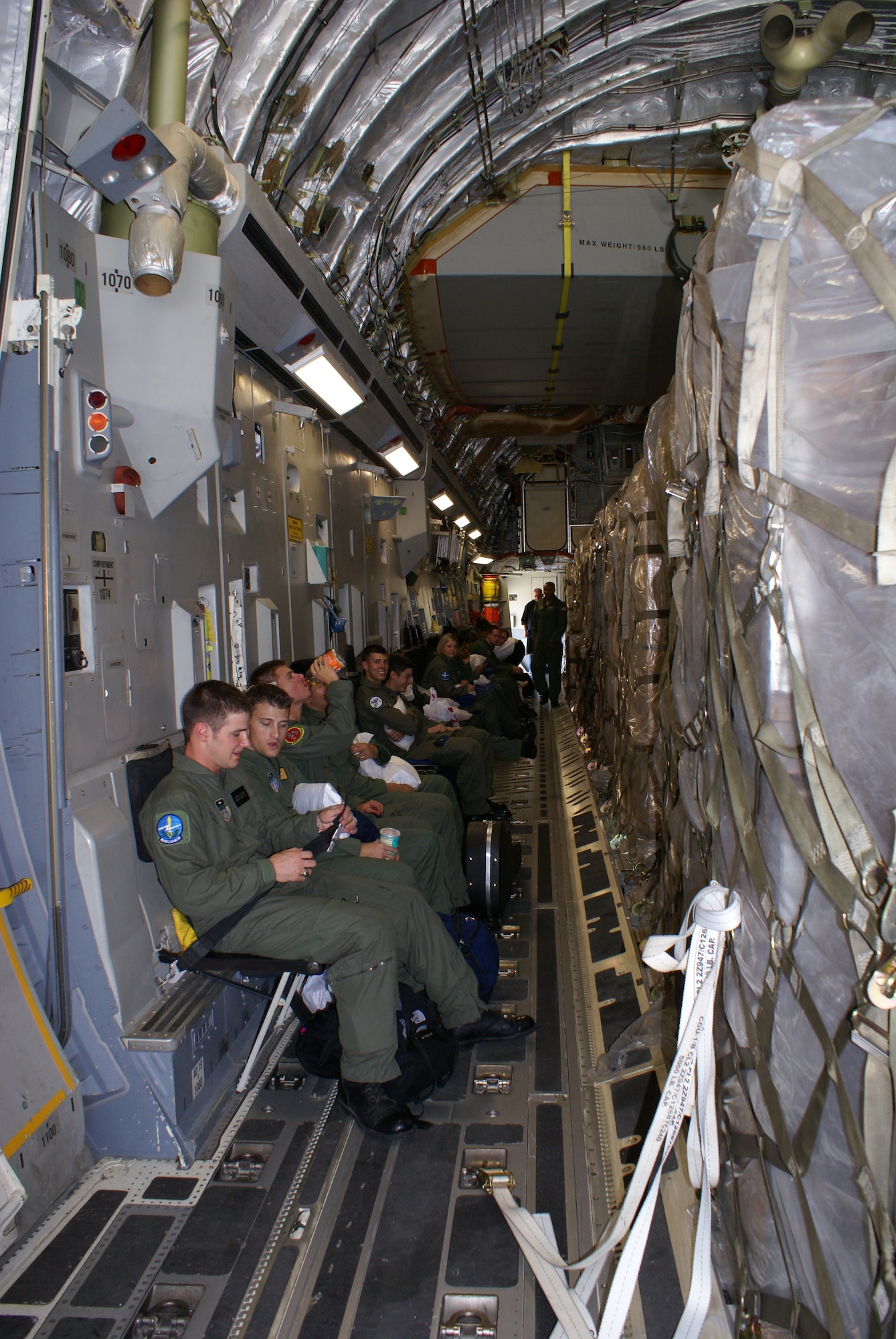 Cadets prepare for the flight back to McChord Monday. (U.S. Air Force photo/Staff Sgt. Eric Burks)