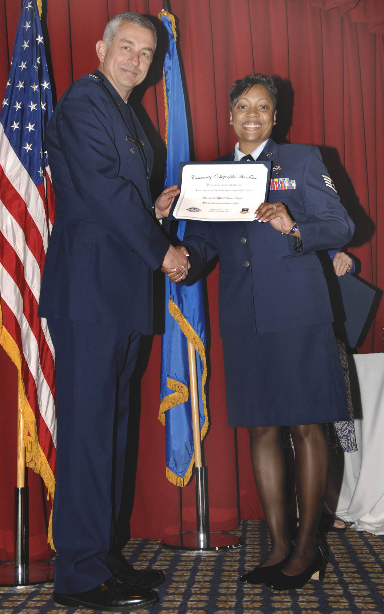 College diplomas awarded at Fairchild > Fairchild Air Force Base