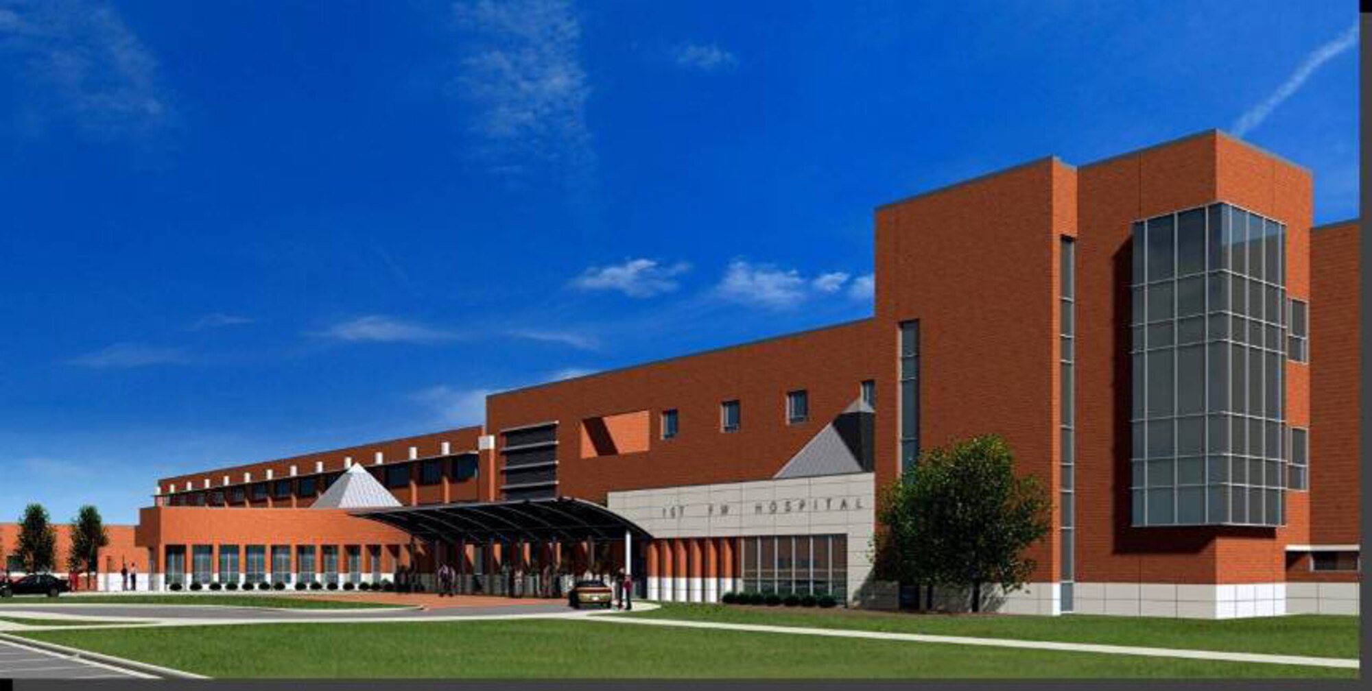 LANGLEY AIR FORCE BASE, Va. -- The Norfolk District, U.S. Army Corps of Engineers is on track to complete the construction of the $65 million addition to the 1st Fighter Wing Hospital here by summer 2009. The military construction project, a 145,000-square foot, multistory addition to the hospital, is 56 percent complete and within budget, said John Clark, Norfolk District project engineer. (Photo/Norfolk District, U.S. Army Corps of Engineers)