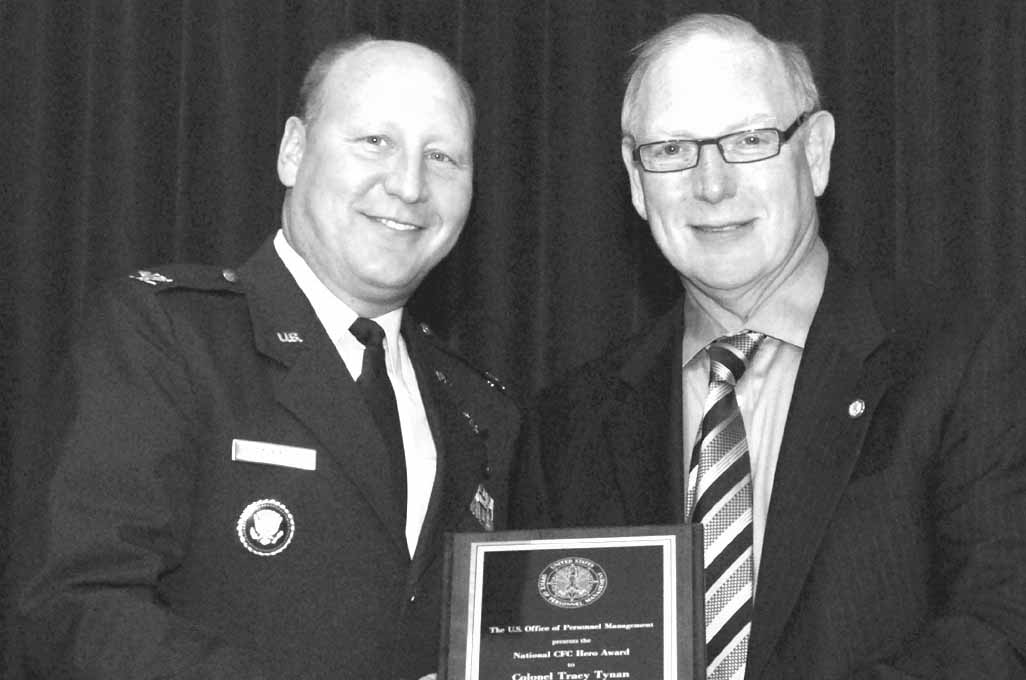 Colonel Tynan recognized for CFC efforts > Tinker Air Force Base
