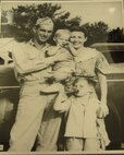 A photo of one of the first American families to move to post-war Okinawa is one of many that are being put up for an exhibit opening  at the Kadena Library, June 20.(U.S. Air Force photo/Staff Sgt. Angie Perez)