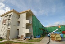 The Hershey Temporary Lodging Facility undergoes a one-year renovation. The project is limiting lodging availability for travelers this PCS season. The renovations are expected to be completed in February 2009.  (U.S. Air Force photo/Staff Sgt. Christopher Hummel) 
