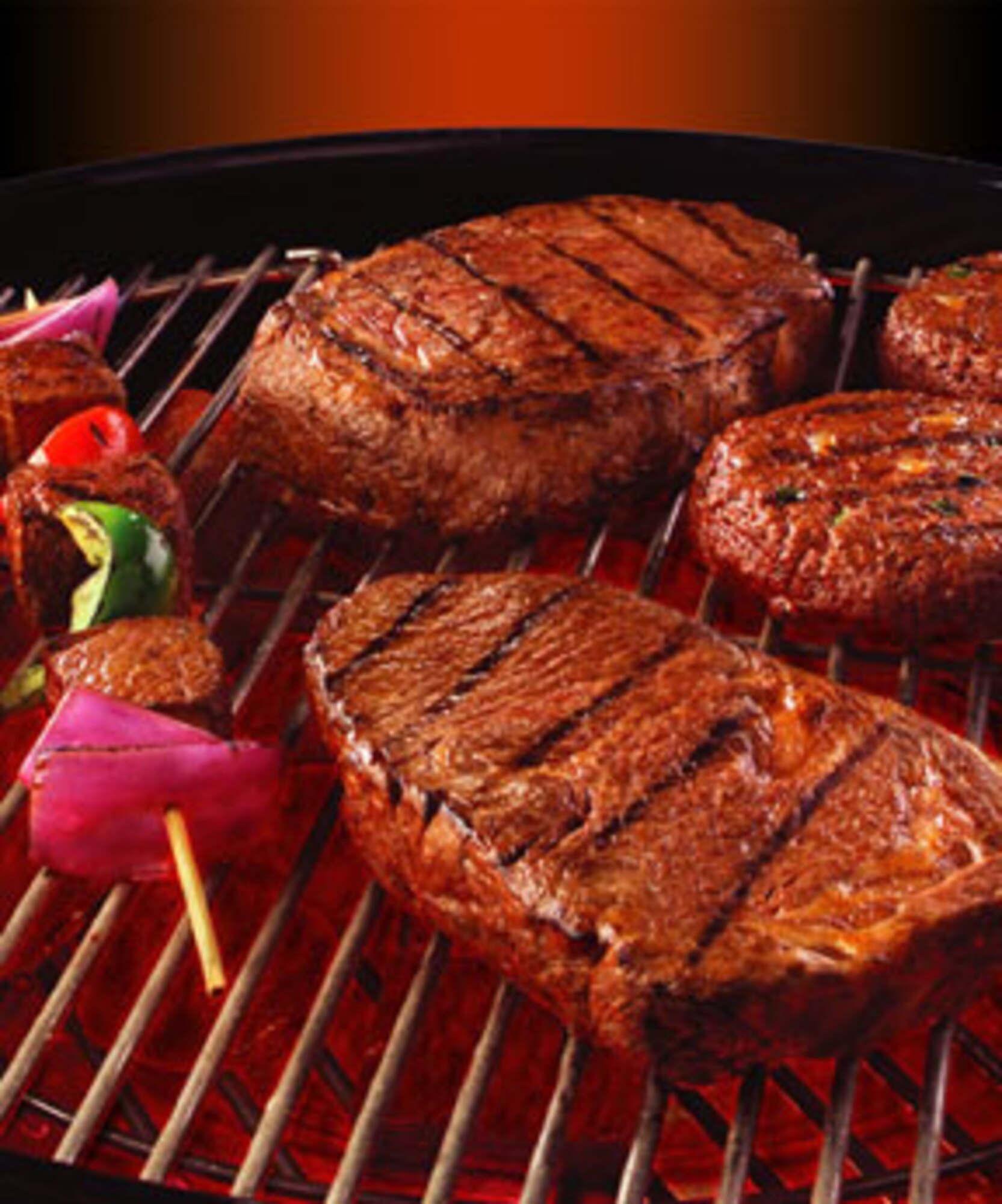 MINOT AIR FORCE BASE, N.D. – Outdoor grilling can be a fun and healthy way to cook meals during the long days of summer. Just remember, preparation and safety are key to enjoying an outdoor cooking experience. Along with traditional foods like steak and hamburgers, grilled vegetables and fruit can be a healthy change of pace. (Courtesy photo)