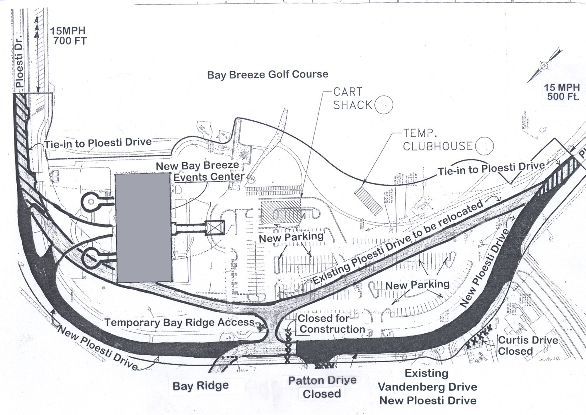 Detour map